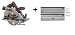 Einhell Akku Handkreissäge TP-CS 18/190 Li- BL Solo mit Fühungsschiene 2x 1000 mm Nr. 4331210 4502118